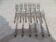 12 silver-plated lunch forks with Manulor Russian-style handles