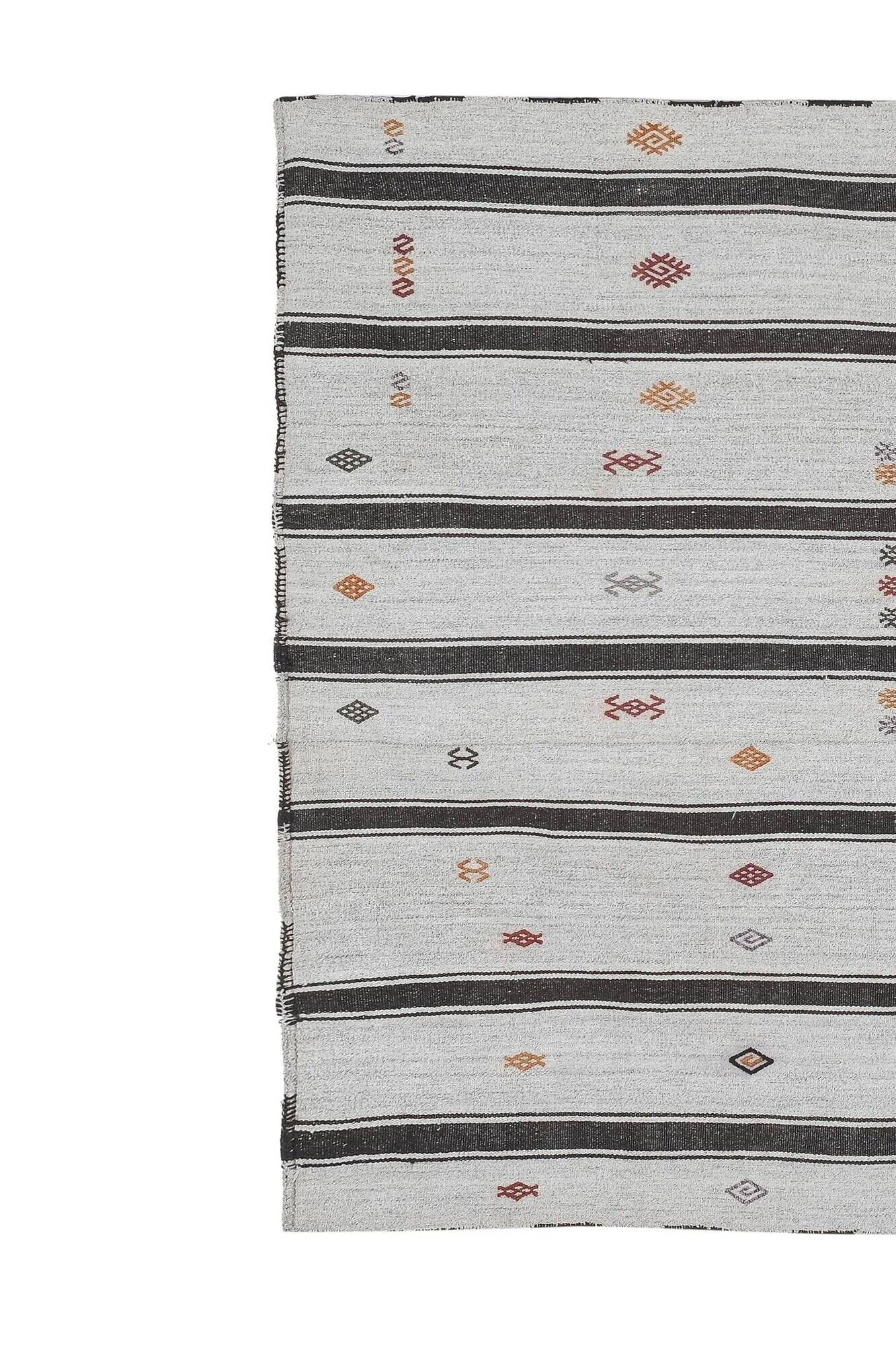 Kilim turc vintage tissé main 153x210 cm