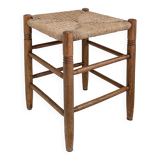 Tabouret mid century rustique