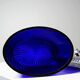 Victorian bonbonnière by George T. & Co, cobalt glass and silver-plated metal, 19th century.