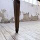 Solid oak farmhouse table with integrated extensions 1950