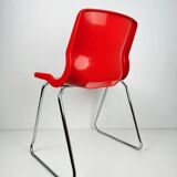 Set of 5 Stackable Clipper chairs by Svante Schöblom for Overman Sweden 1970