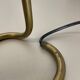 Cubic Modernist Brass Metal Table Light by Florian Schulz, Germany, 1970s