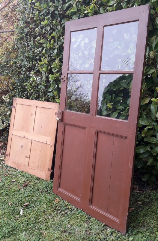 Porte vitrée H186,5xL98,5 de communication moulurée