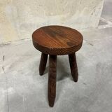 Vintage rustic style tripod stool