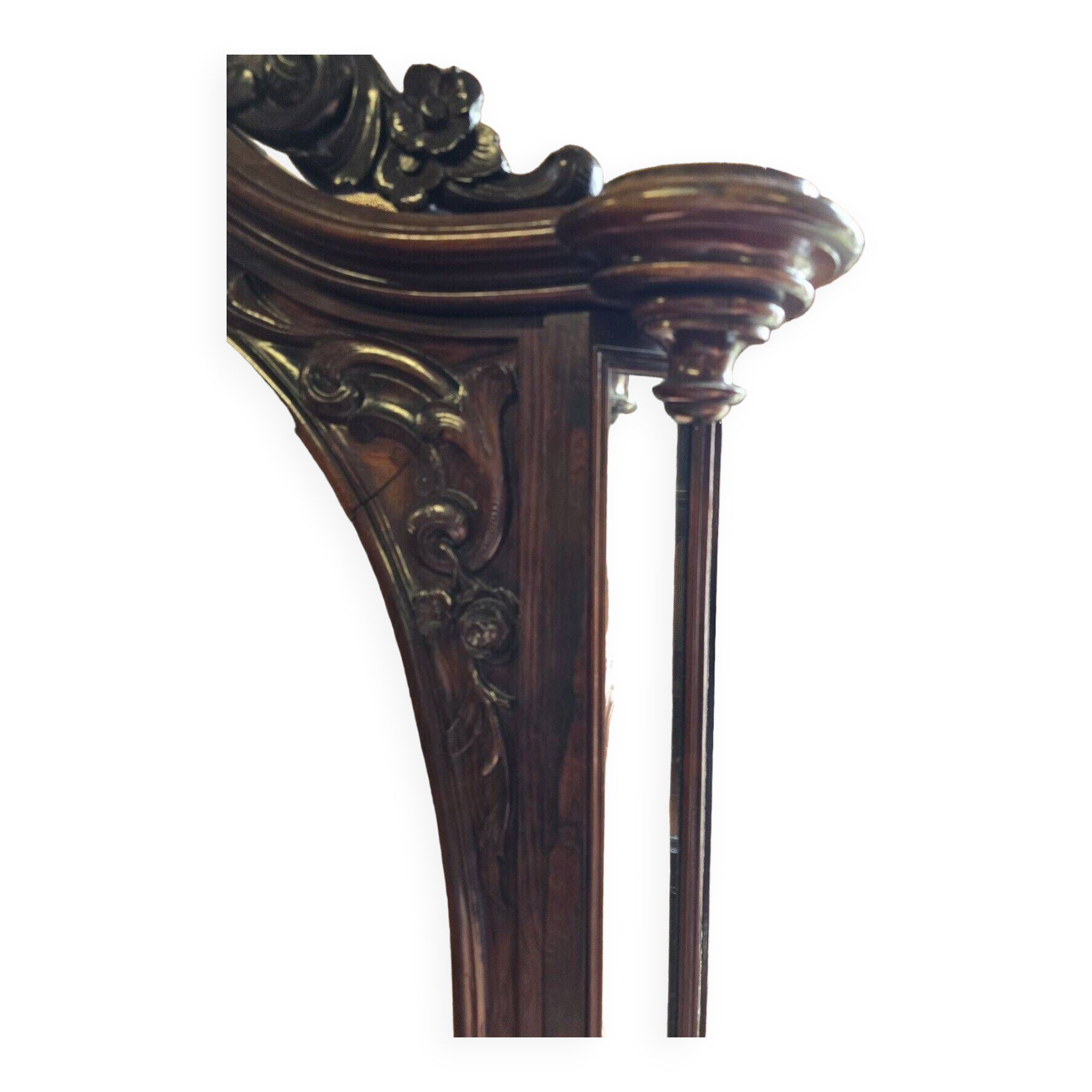 vitrine hollandaise en acajou