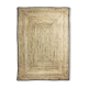 Tapis en jute 120x170 cm contour noir