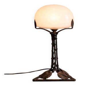 Lampe art déco feuilles