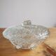 Chiseled glass candy box