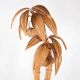Lampadaire « palmier-cocotier » en rotin
