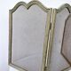 Old brass fire screen 75x38cm fireplace protection screen