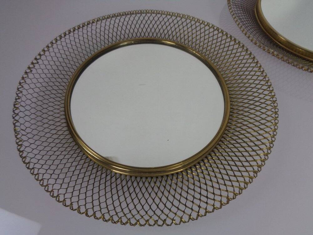 Brass Mirrors, 1960s, Set of 2