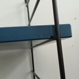 Wall shelf unit in blue from the 70s