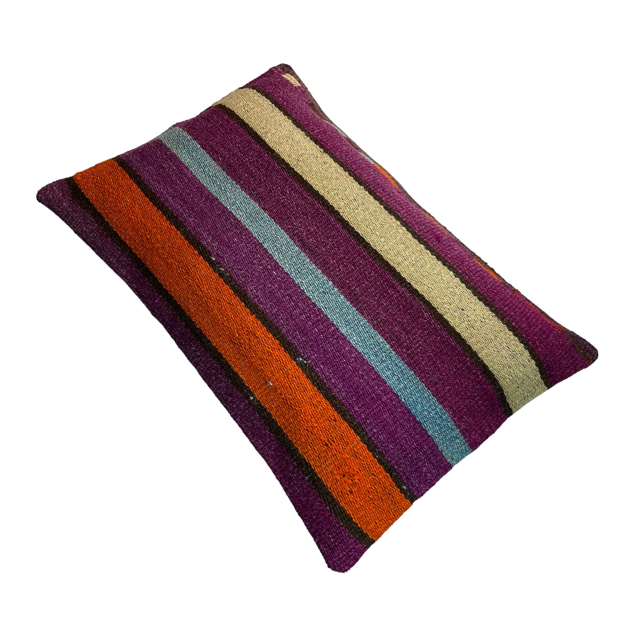 Housse de coussin vintage turque faite à la main, 30 x 50 cm