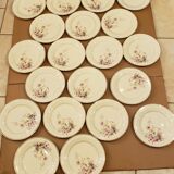 Flat plates 22,  Saint Amand, Earthenware, Fanny and Michel