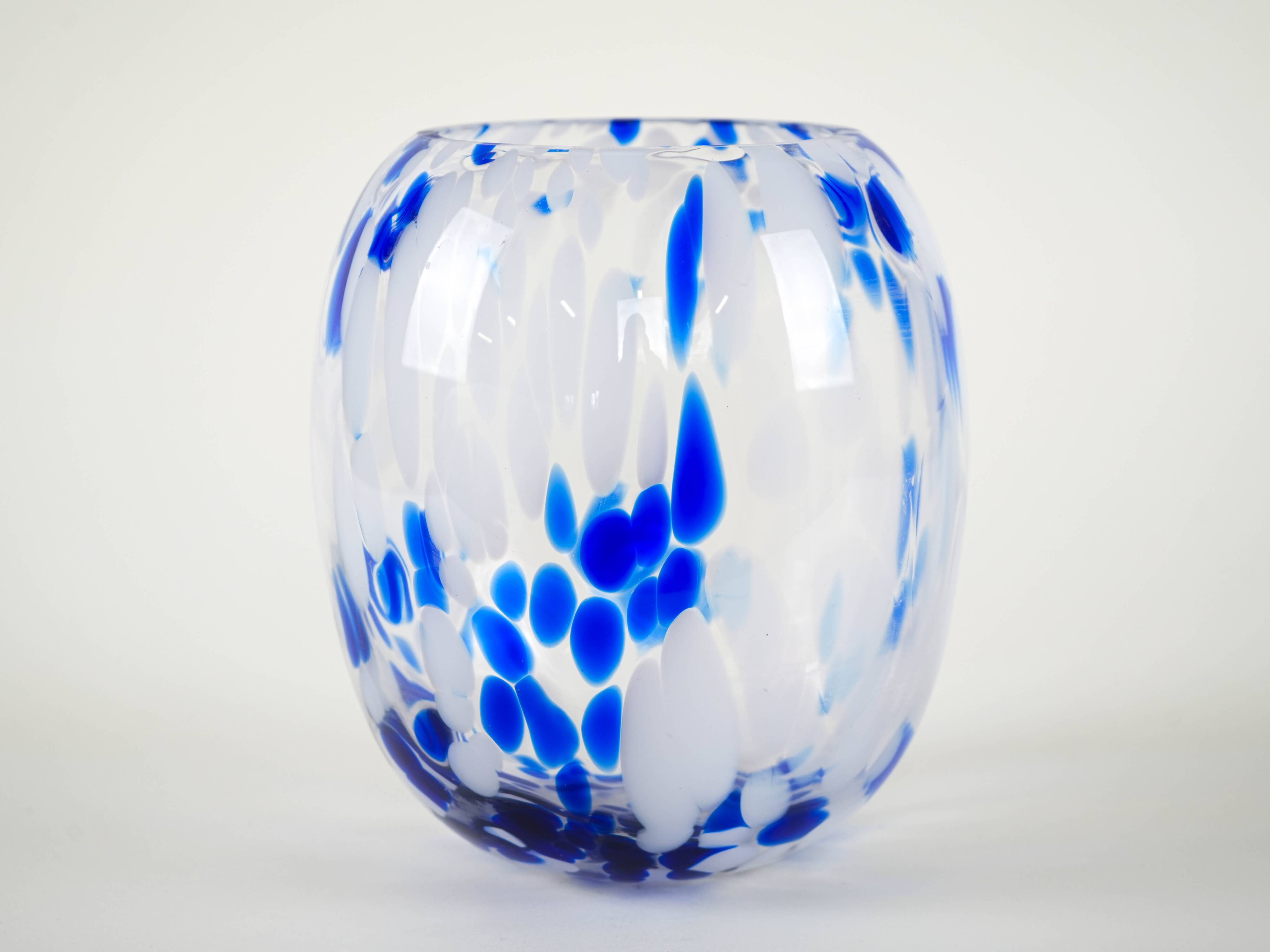 Vase en verre, design danois, années 1960, fabriqué au Danemark