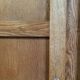 Solid oak compass foot cabinet René Gabriel 1945