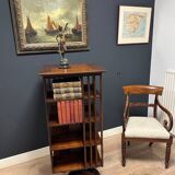 Antique revolving bookcase