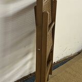 Vintage wooden and cane folding chair