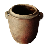 Pot belly round 2 handles terracotta decoration kitchen storage plants