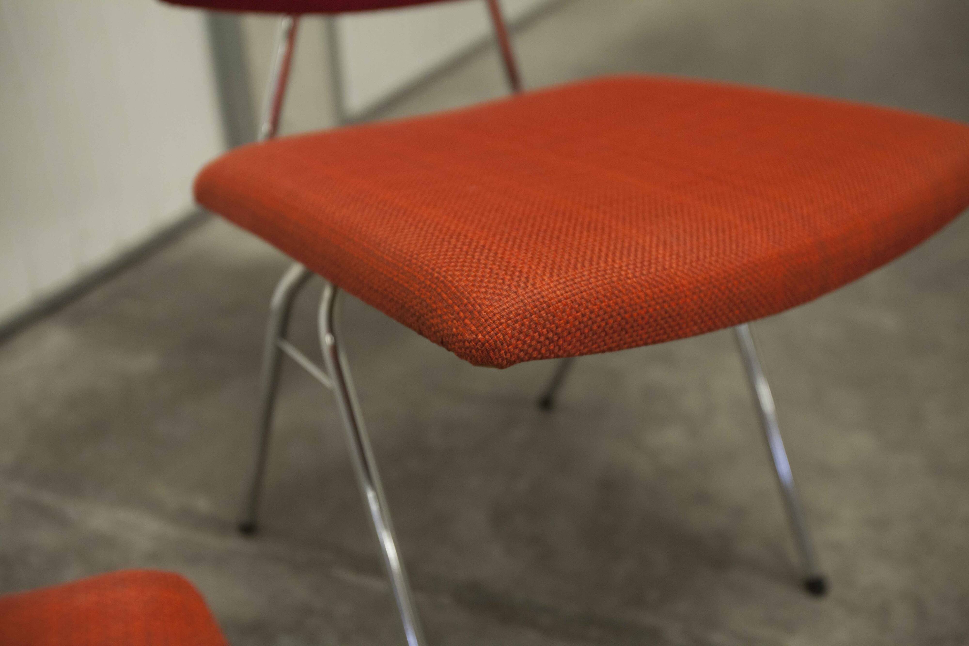 Pair of compass model chairs by Pierre Guariche for Les Huchers-Minvielle France 1955