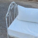 Lit banquette fer forgé