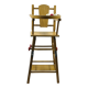 Chaise haute poupée vintage en bois transformable trotteur