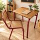School desk and its chair