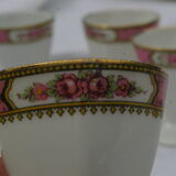 5 anciens coquetiers en porcelaine de Limoges