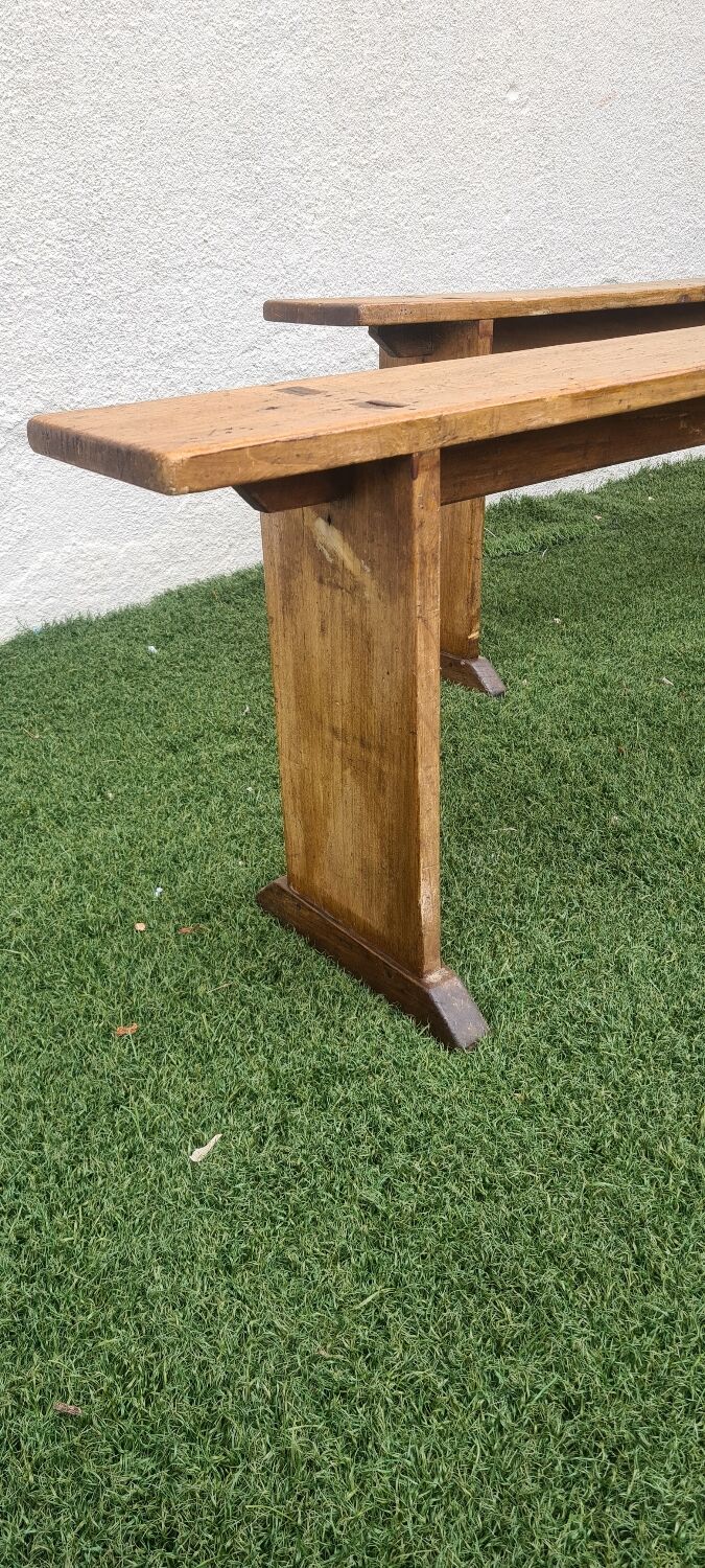 Pair of benches late nineteenth century