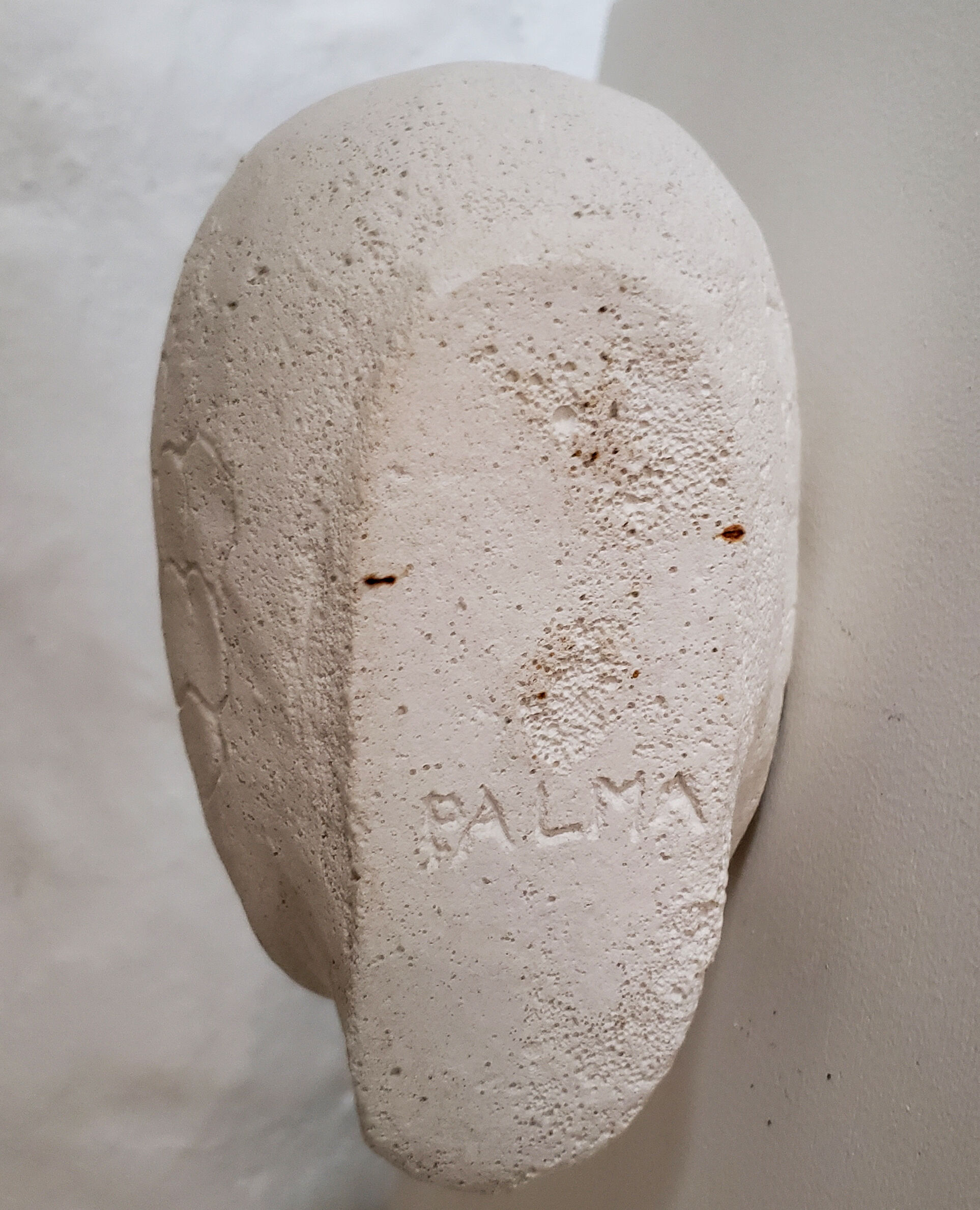 Plaster art-deco woman's head