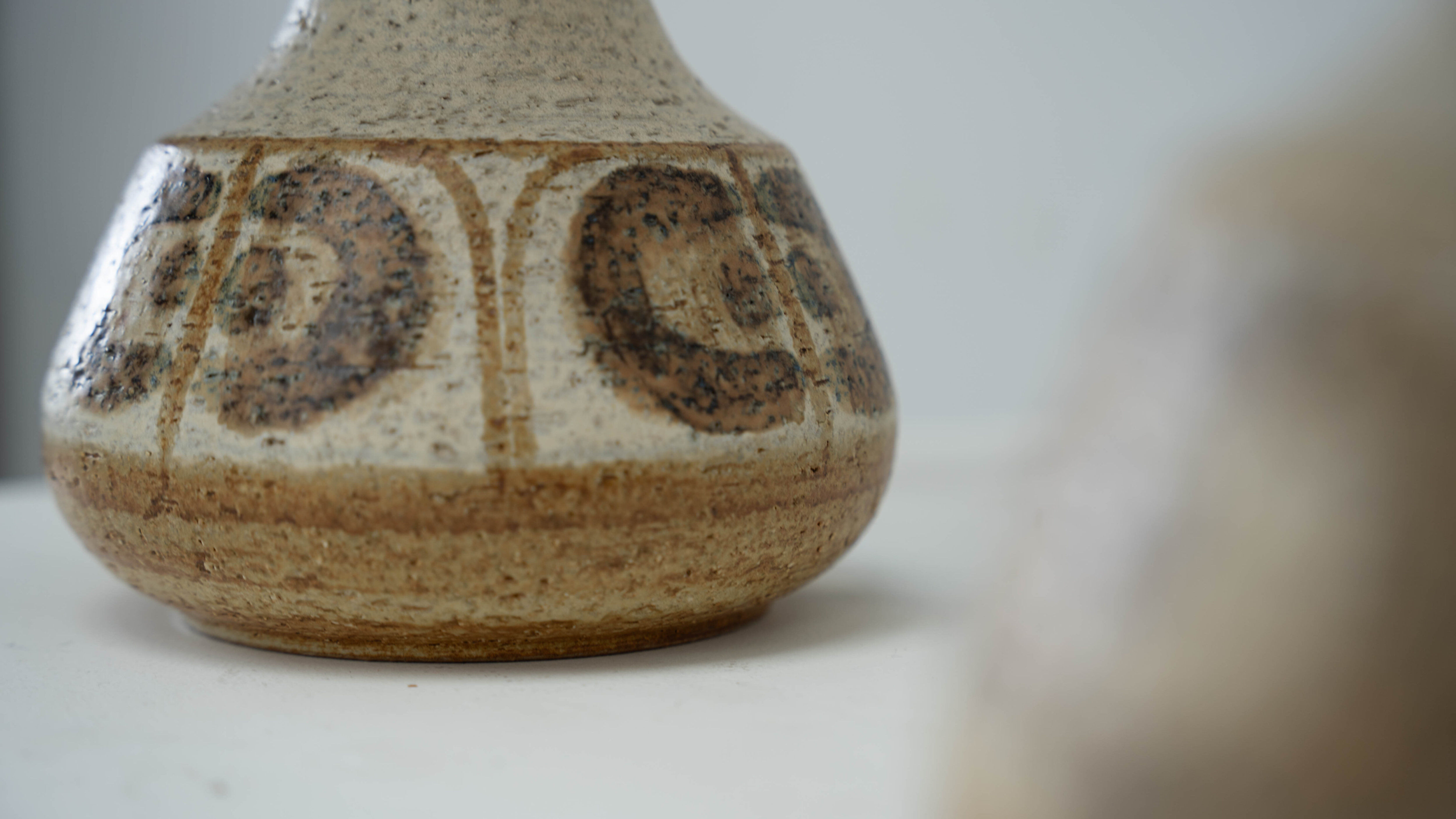 Set of two ceramic Svend Aage Jensen table lamps
