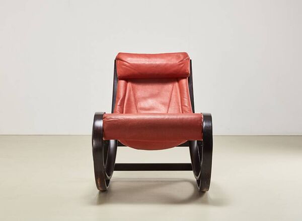 Rocking Chair Gae Aulenti Sgarsul pour Poltronova Italie 1962