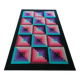 Tapis géométrique italien en laine des années 1980 par Missoni pour T&J Vestor