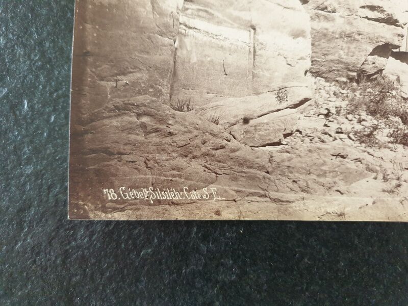 Pascal Sébah (1823-1886) - Photograph, albumen print - Gébel Silsiléh, South East side, Egypt