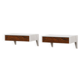 2 tables de chevet murales DD01 Bergeijk par Martin Visser pour Spectrum, années 1960