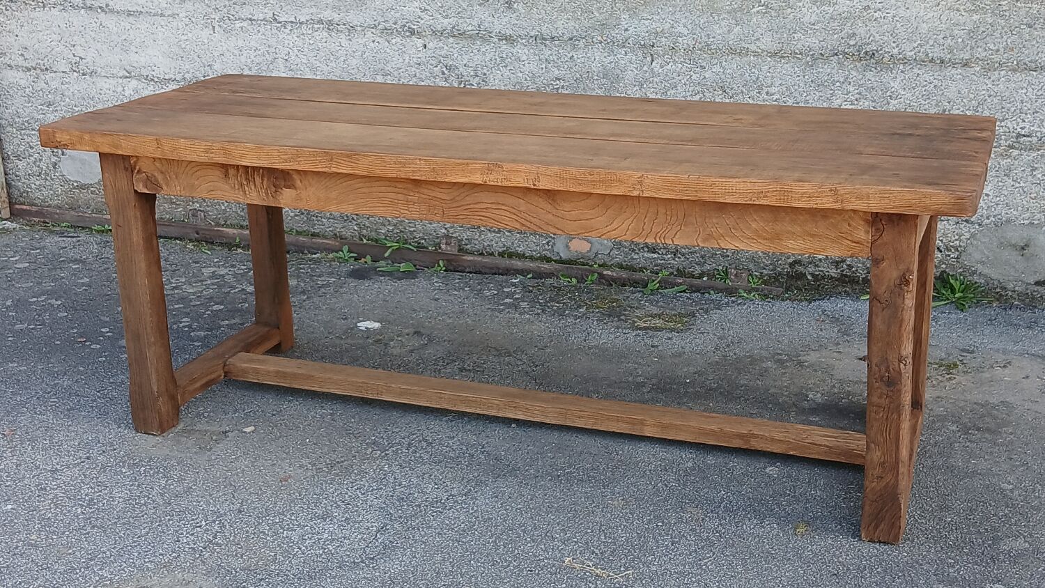 Solid oak farmhouse table