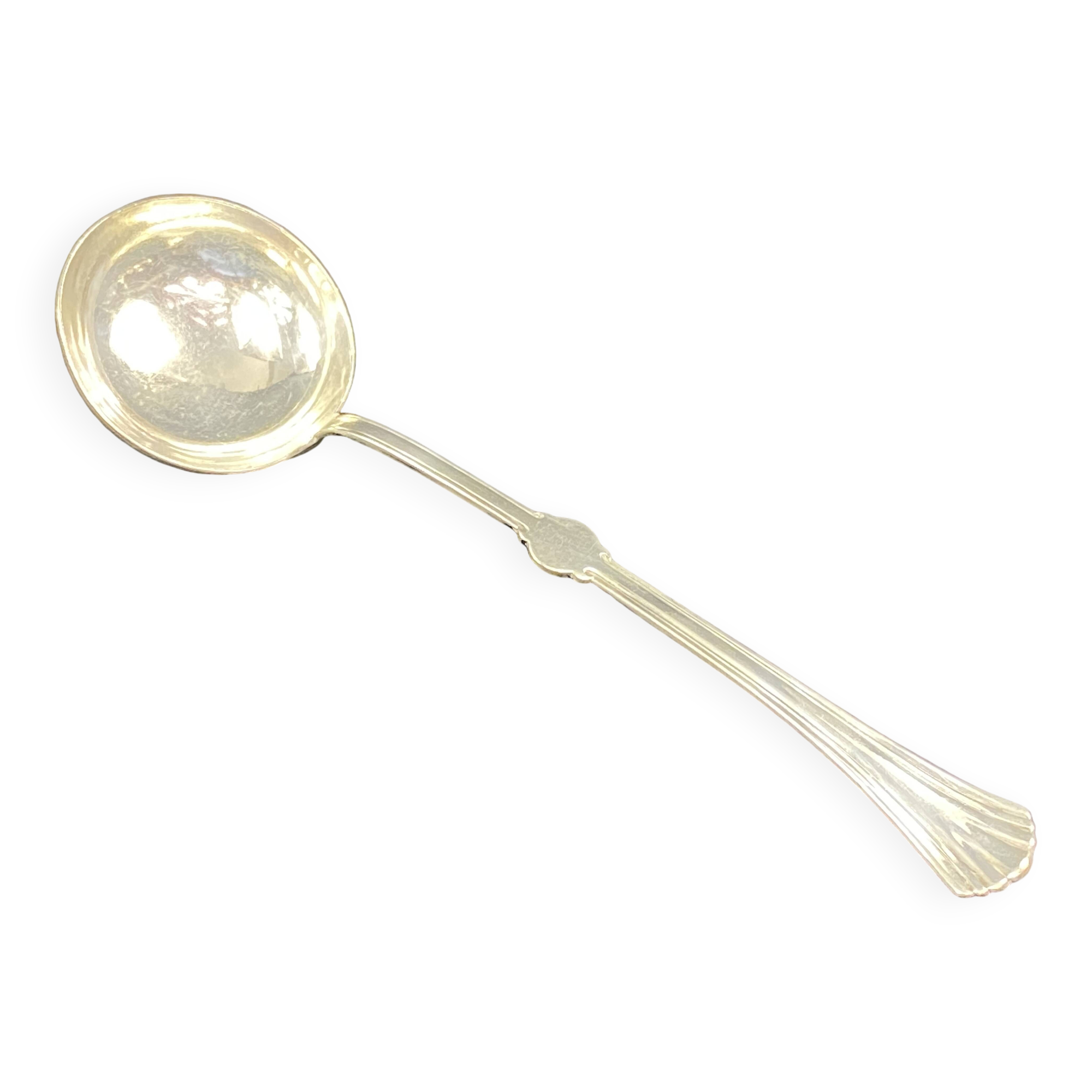 Silver-plated metal ladle signed christofle
