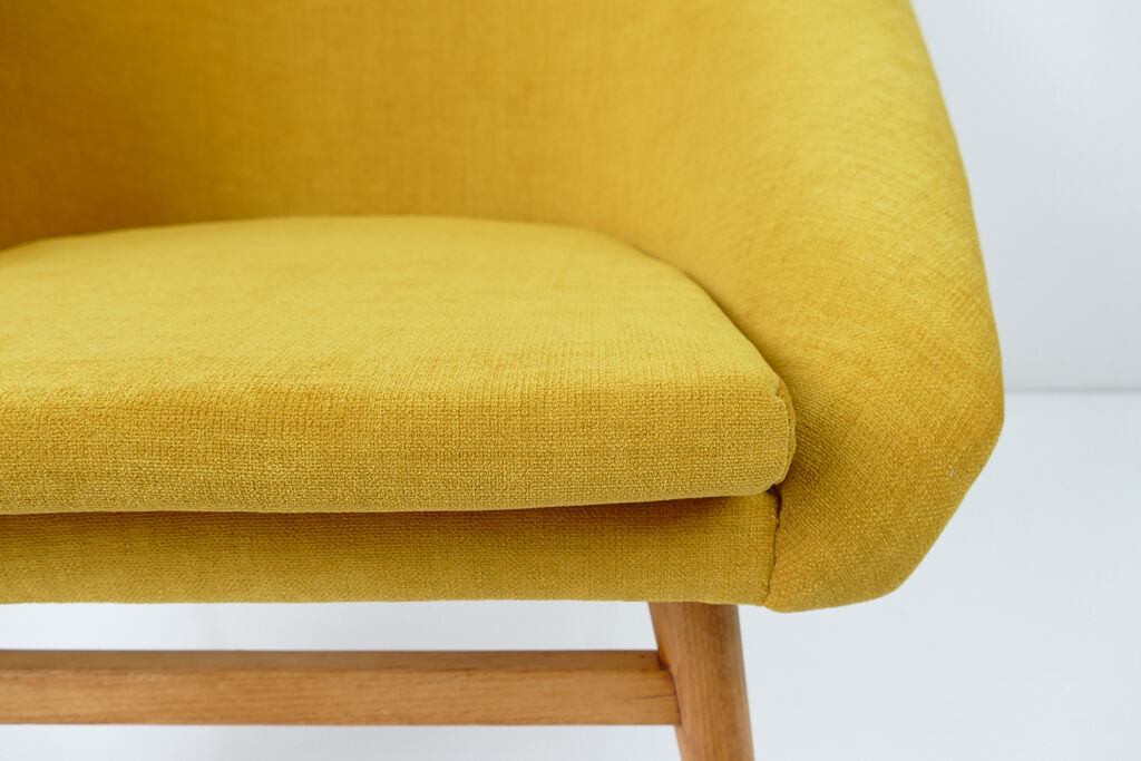Vintage Yellow Shell Chair