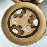 6 dessert plates in stoneware Atelier d’Art Lorraine Sarreguemines