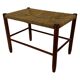 Vintage Stool Danish Papercord Rope Stool Mid Century Ottoman