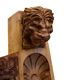 Elément français en bois à têtes de lion, 18ème siècle