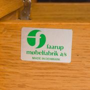 Ib Kofod Larsen Danish oak 3 modules bookshelf vinyl records shelves for Faarup, Denmark, 80s