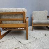 pair of armchairs Scandinavian style sled years 60/70