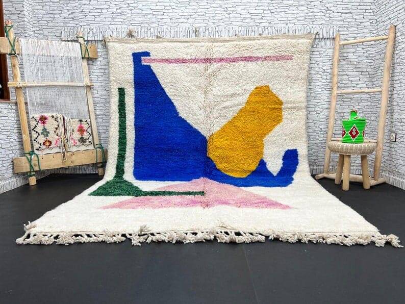 Tapis en laine pure fait main