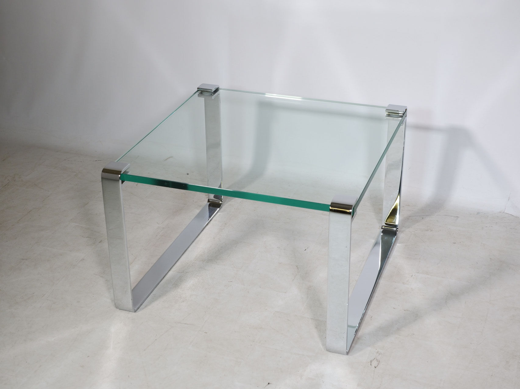 Glass and Chrome Coffee Table Model 1022 Classic by Draenert, 1990s