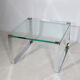 Glass and Chrome Coffee Table Model 1022 Classic by Draenert, 1990s