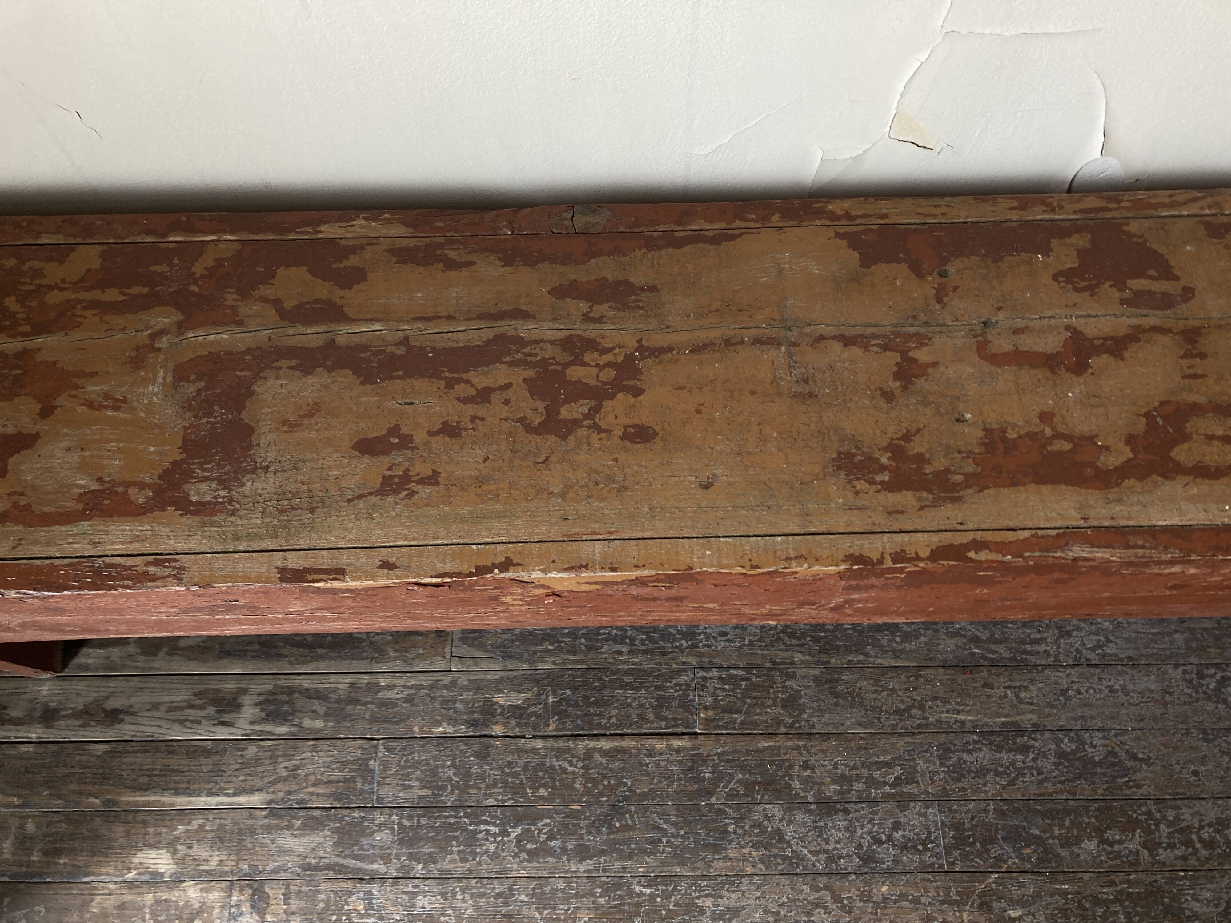 Shaker farm bench mid-19th century popular art Hudson Valley USA