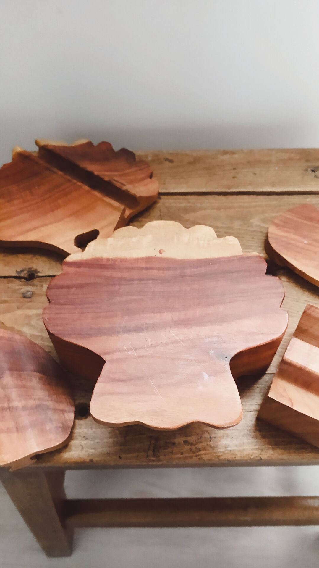 Coffret, boîte à bijoux en bois 