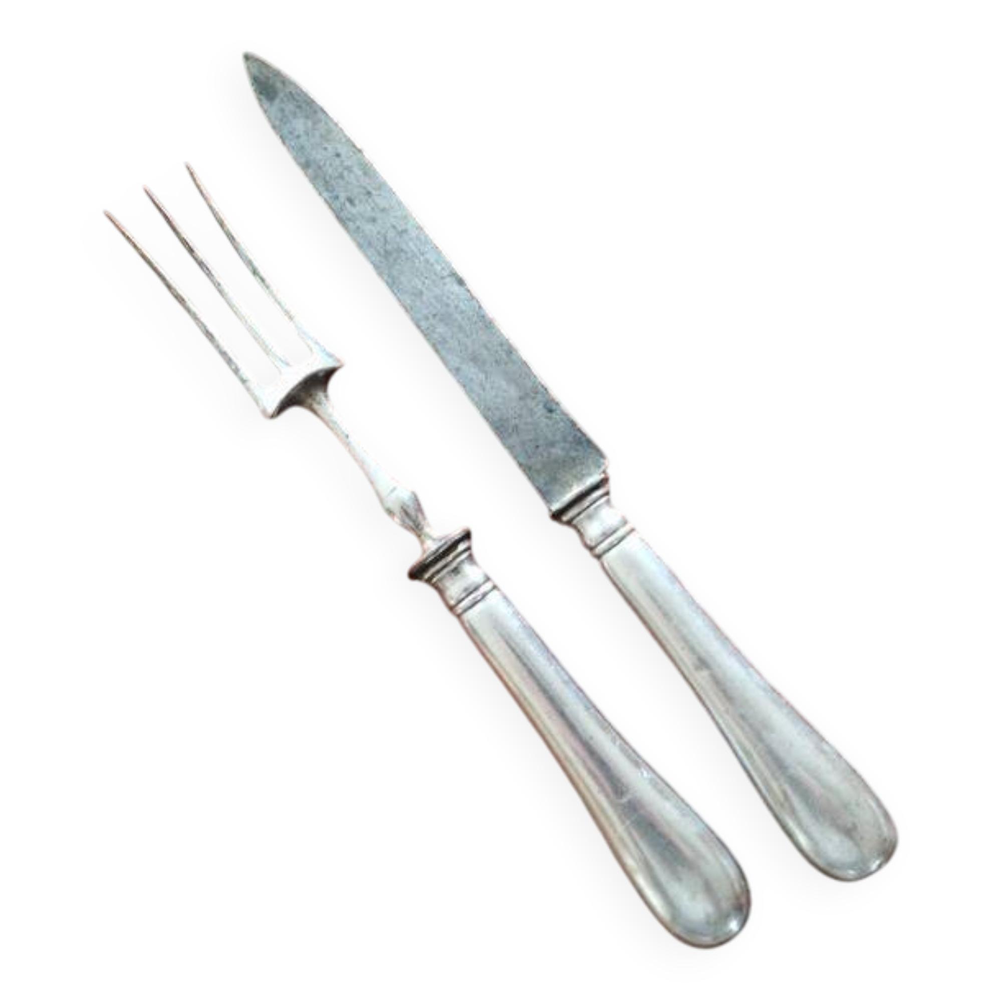 Christofle - Silver-plated carving service cutlery